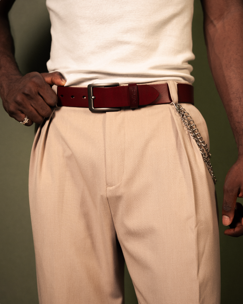 pleated wide leg trouser